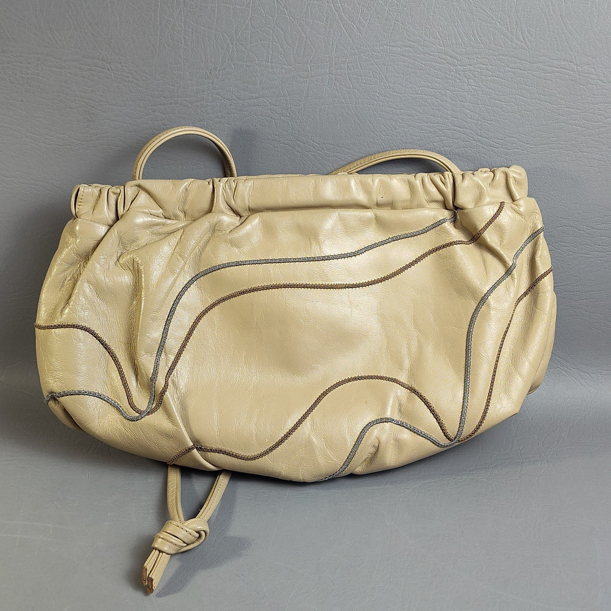 Carlo Fiori 1980s Snakeskin Patchwork Leather Shoulder Bag