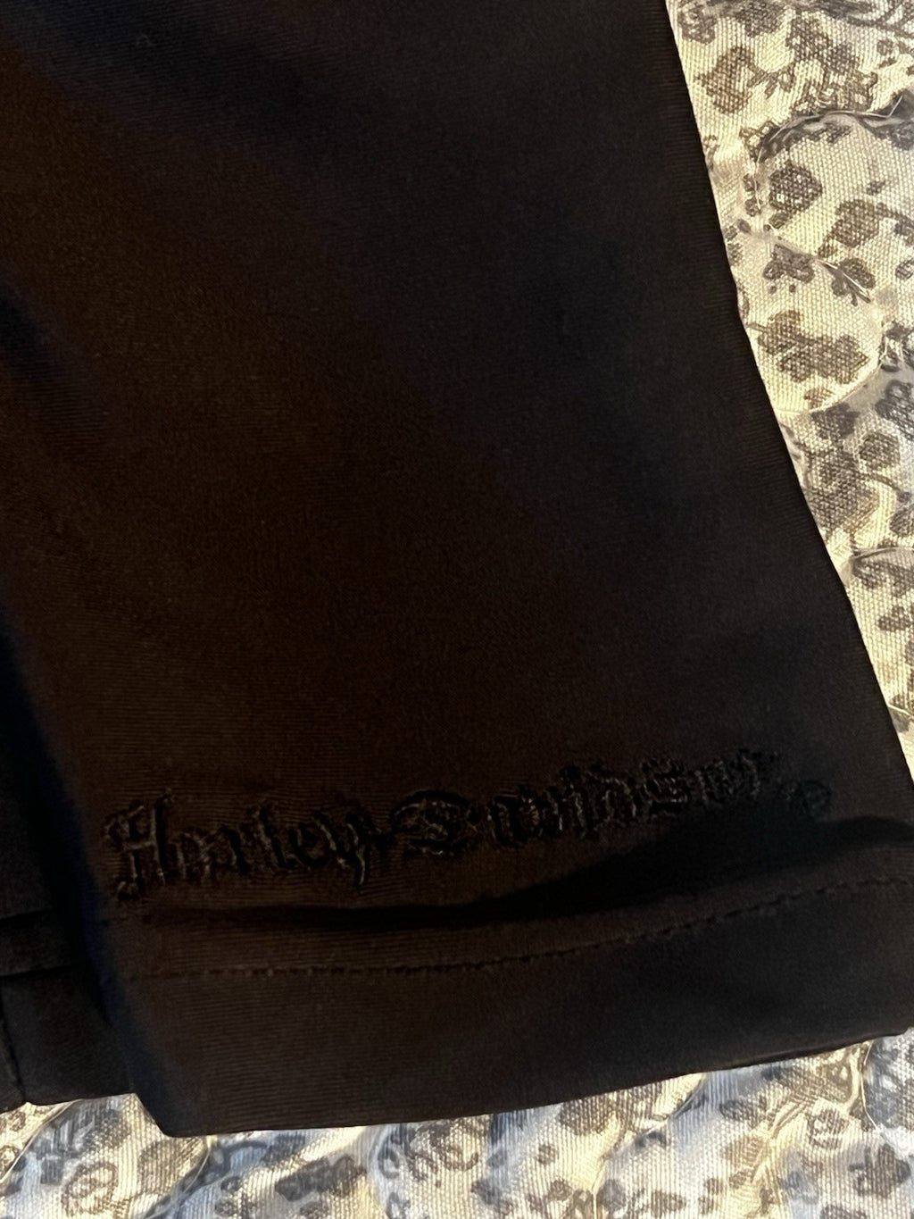 Harley Davidson Y2K Women's Black Leather Corset Bustier Top Medium