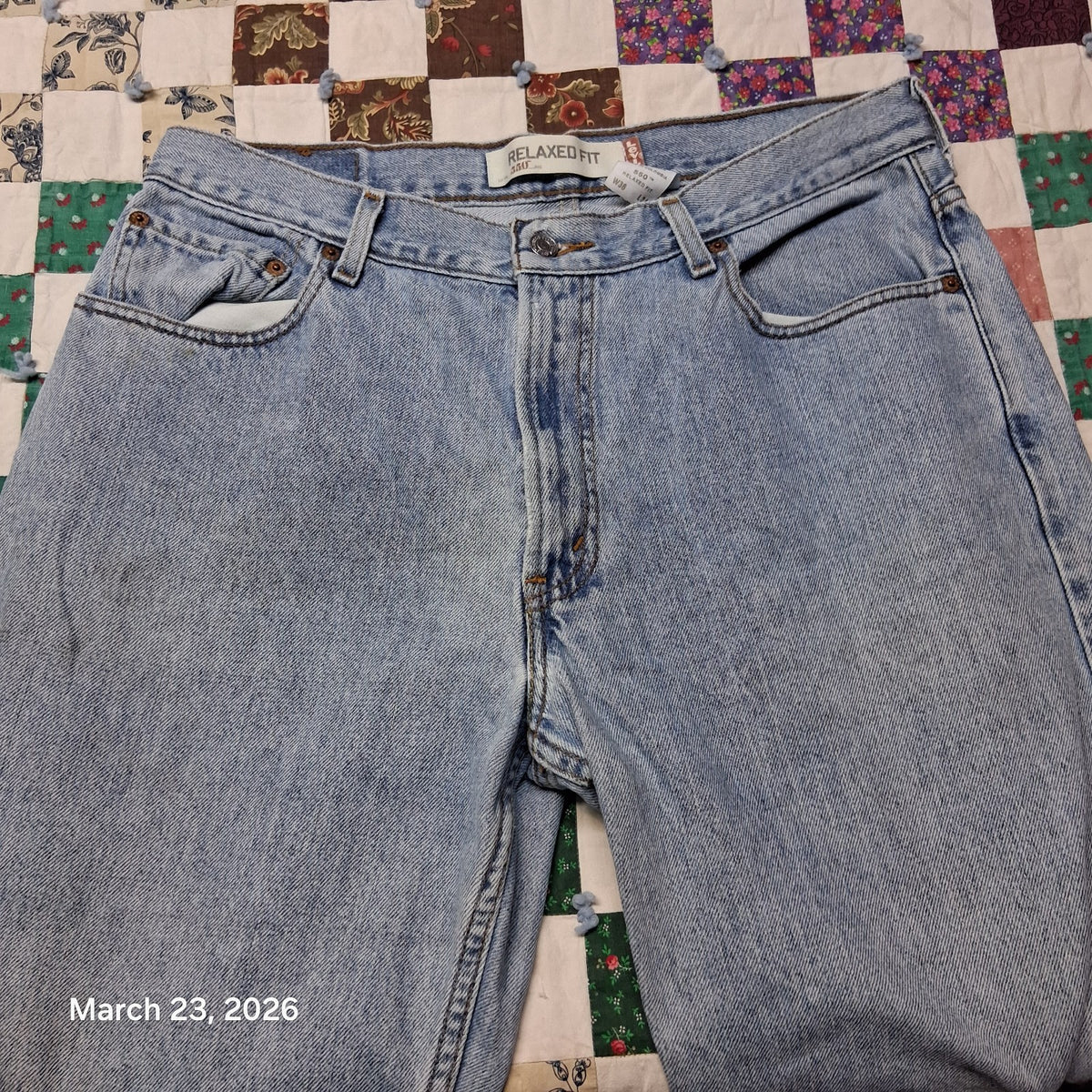 Levi's 2004 550 Relaxed Fit Jeans Blue Size 36x34