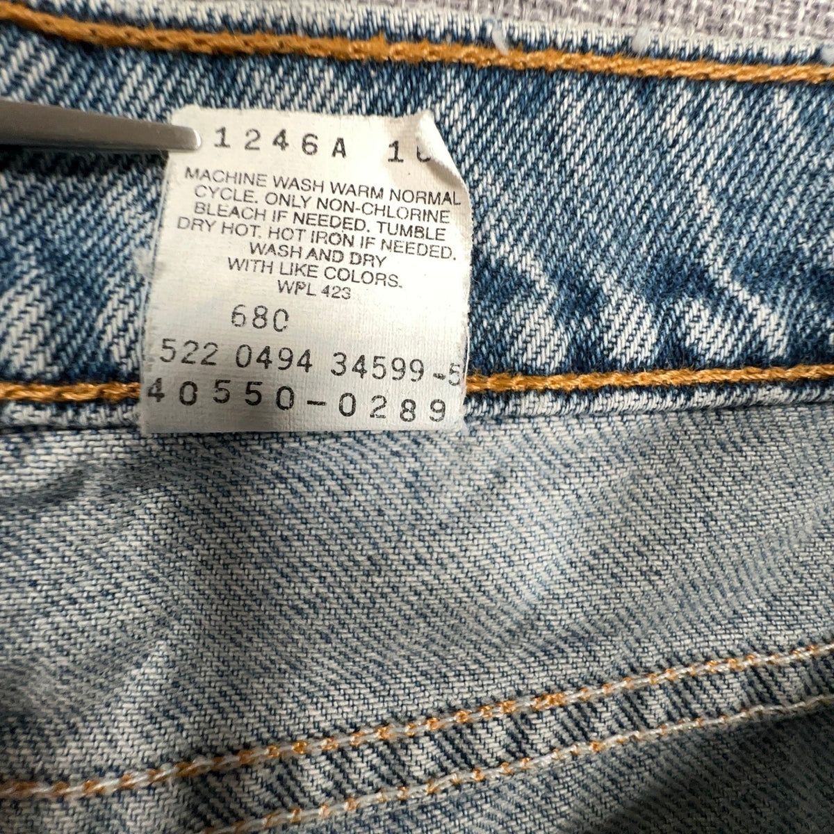 Levi's 550 1990s Jeans Mens 36x32 Orange Tab Distressed