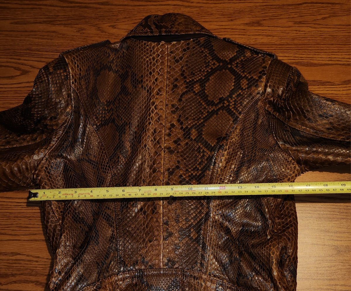Glen Arthur Python Skin Jacket Size 8