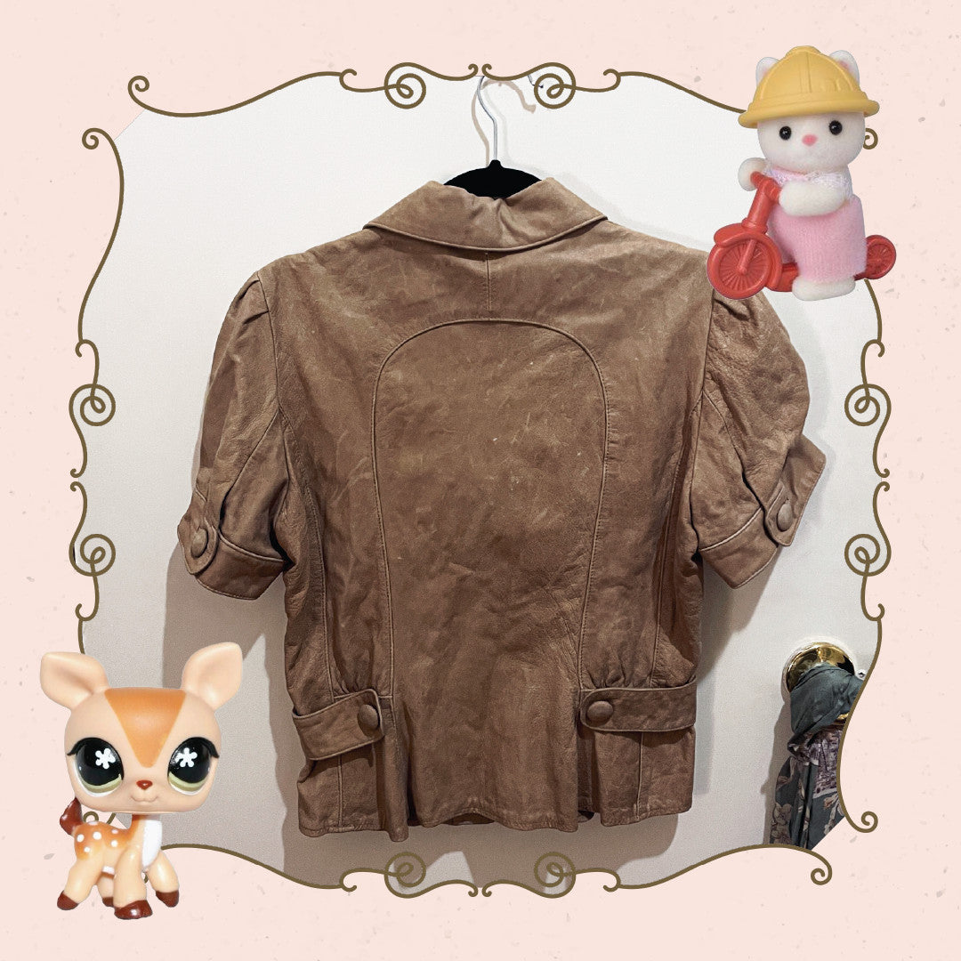 Tracy Reese Y2K Leather Top Size 10