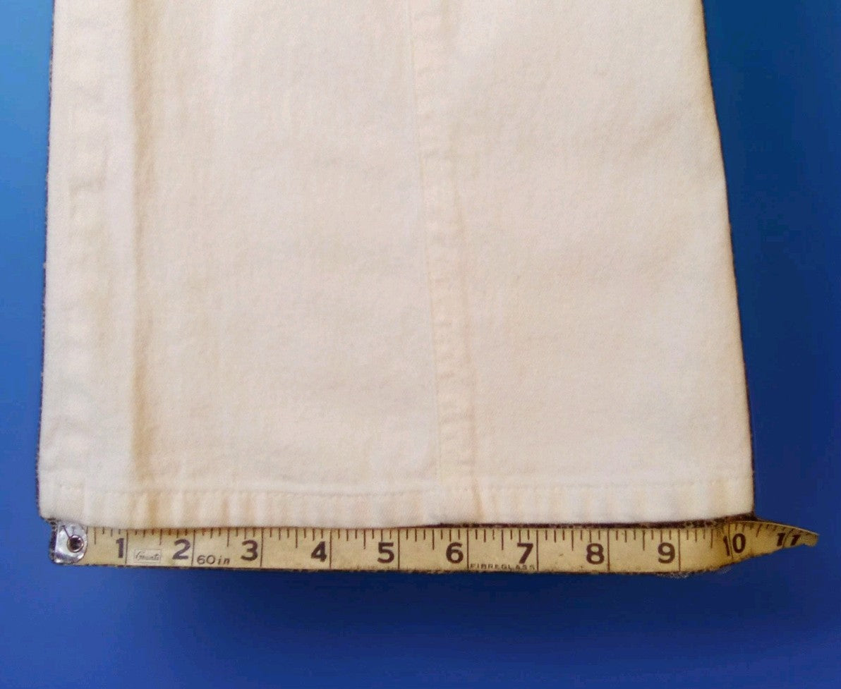 Escada White Jeans with Hand-Beaded Waistband