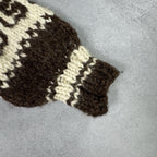 Vintage Couchan Indian Hand knit Wool Sweater Zip Eagle  Size M