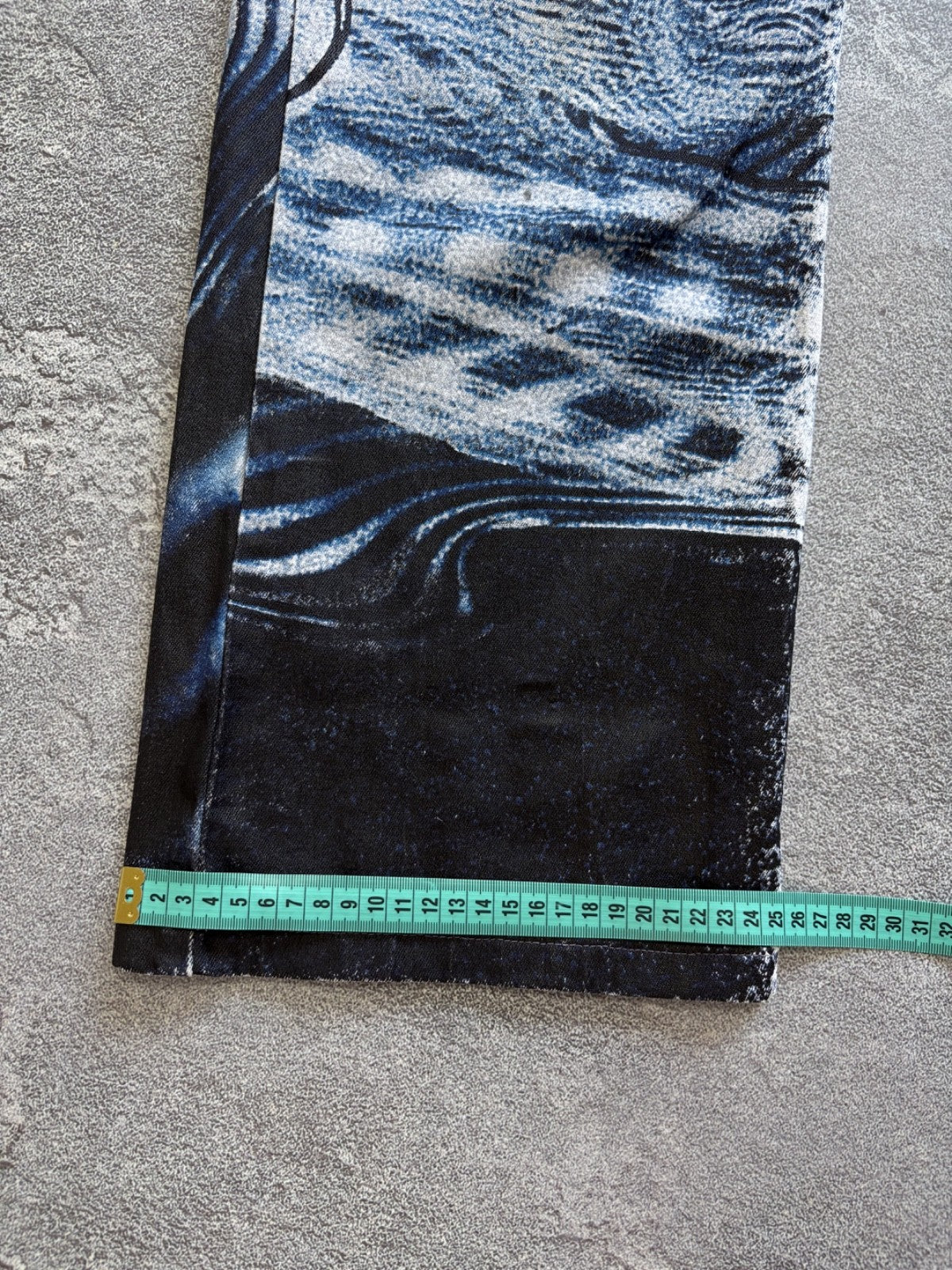 Vintage 2000's Roberto Cavalli Abstract Psychedelic Print Jeans Pants sz XL