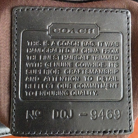 Coach West End Medium Hobo Black Haircalf Leather Shoulder Bag