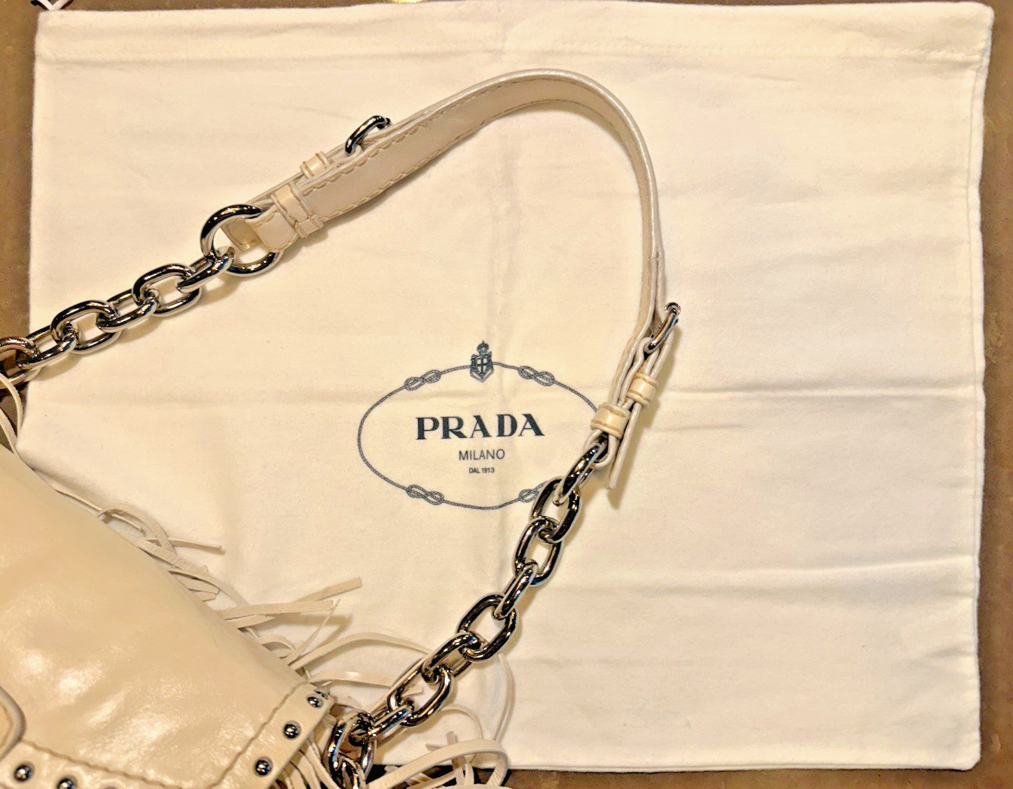 Authentic Prada Fringe Handbag as Seen on Ella Langley  "Choosin' Texas"  Video