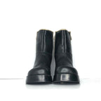 NEW Vintage Frye Villager Double Zipper Leather Platform Ankle Boots 6.5