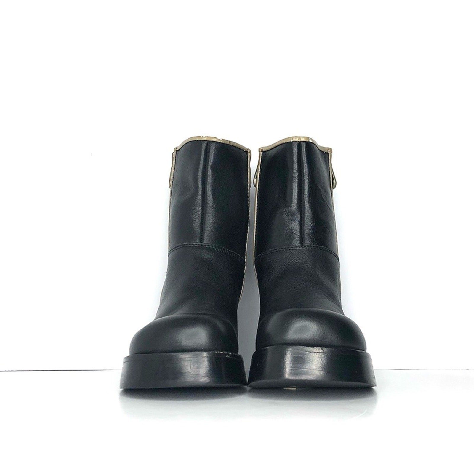 NEW Vintage Frye Villager Double Zipper Leather Platform Ankle Boots 6.5