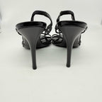 Dior Vintage John Galliano Medallion Logo Patent Leather slingback sandals EU 40