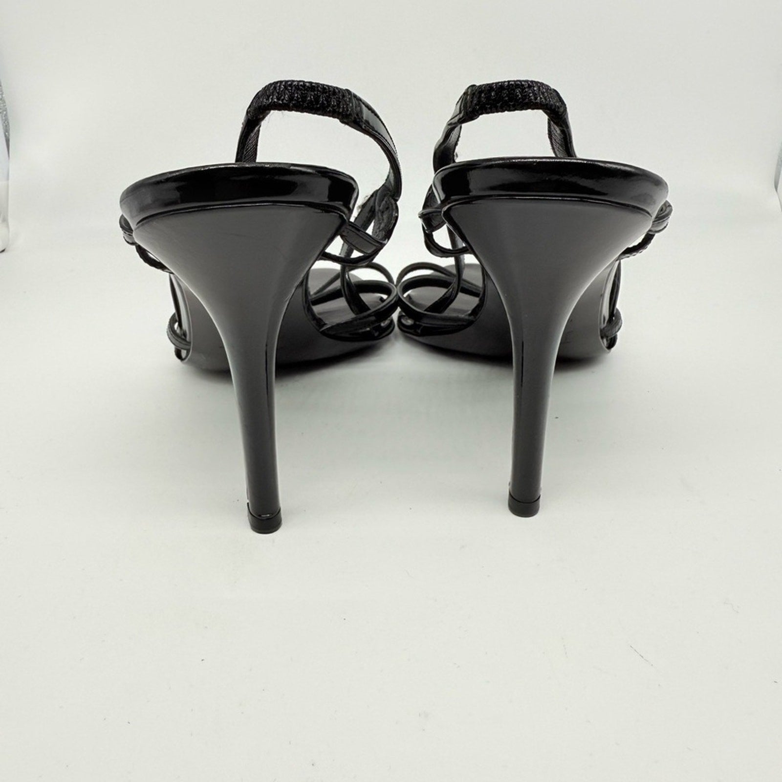 Dior Vintage John Galliano Medallion Logo Patent Leather slingback sandals EU 40