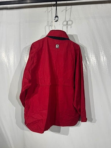 Chaps Ralph Lauren Vintage Red Navy Anorak Jacket Large