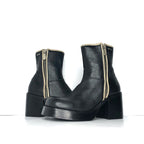 NEW Vintage Frye Villager Double Zipper Leather Platform Ankle Boots 6.5