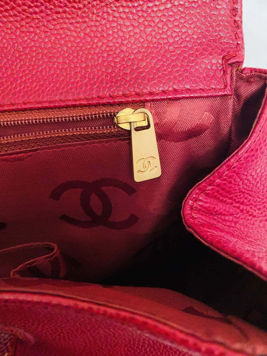 Chanel Leather Bag CC Logo on Front