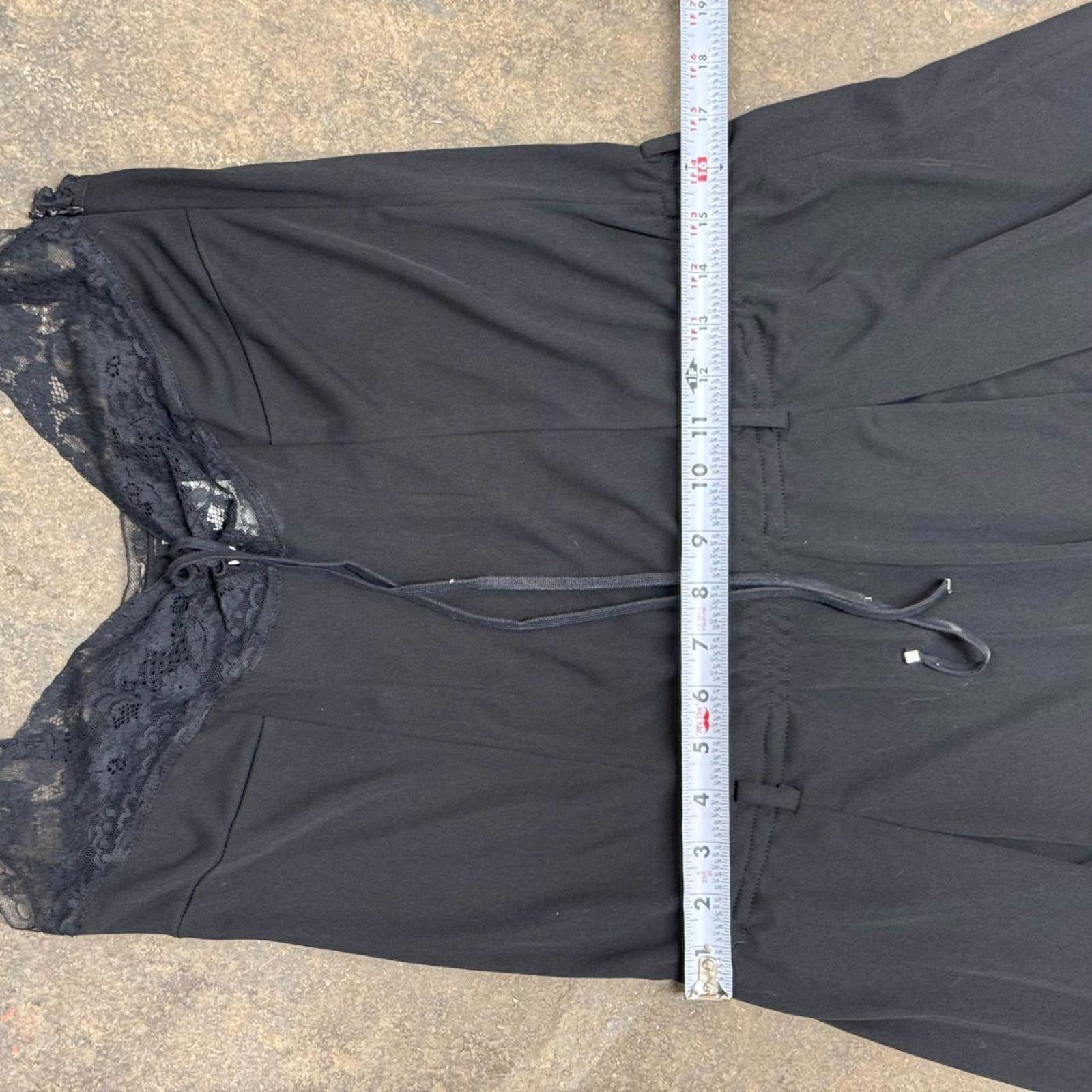 Vintage Y2K Black Dolce & Gabbana Lace-Trim Slip Dress
