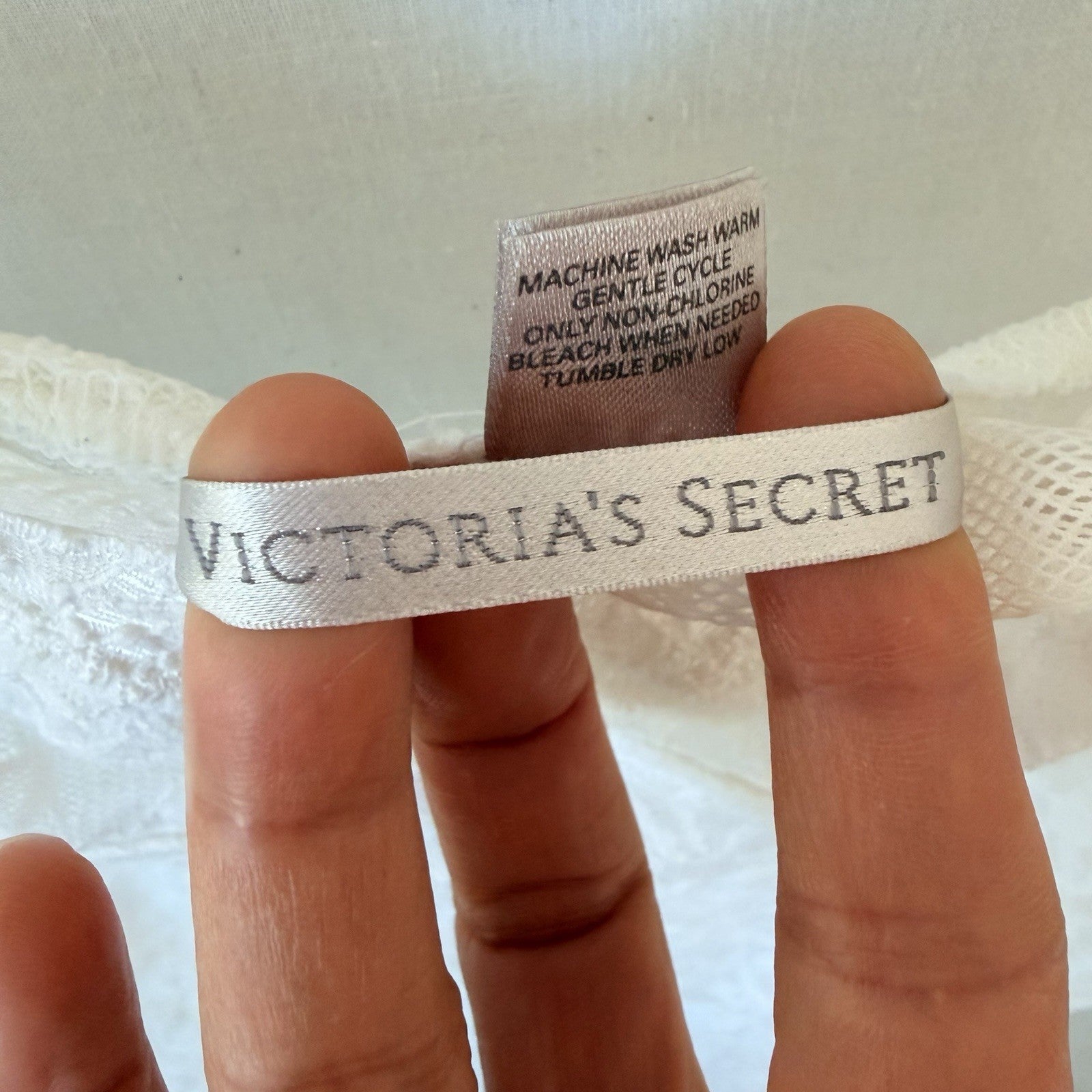 Victoria’s Secret Y2K White Lace Babydoll Slip Dress Nightgown M Coquette Fairy