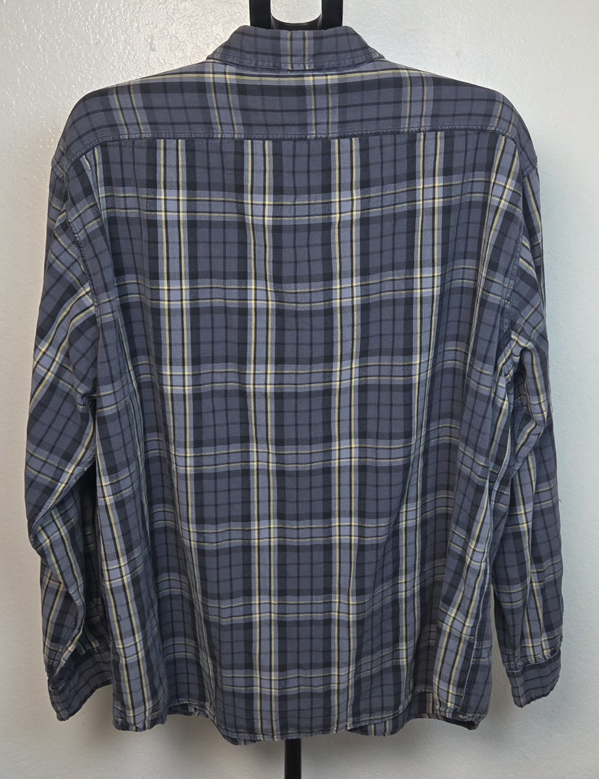 Polo Sport Ralph Lauren Flannel Shirt Blue Plaid 1990s XXL
