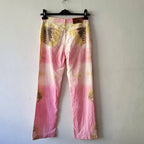 Roberto Cavalli vintage y2k abstract python print jeans