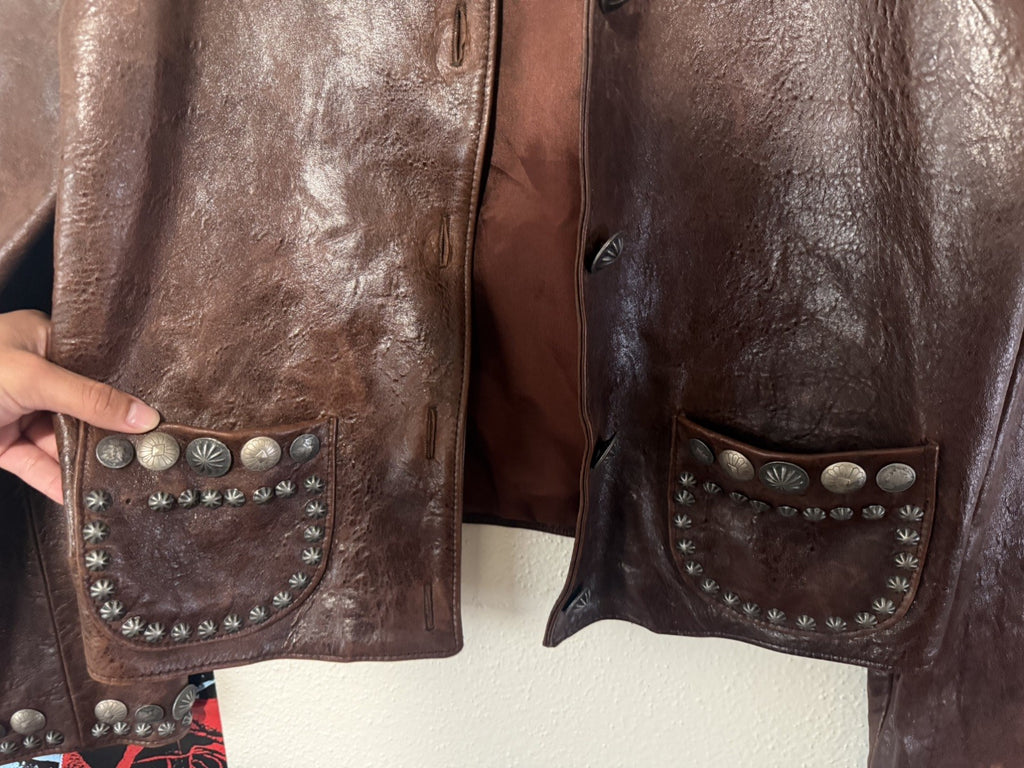 Vintage Double D Ranchwear Studded Leather Jacket Small