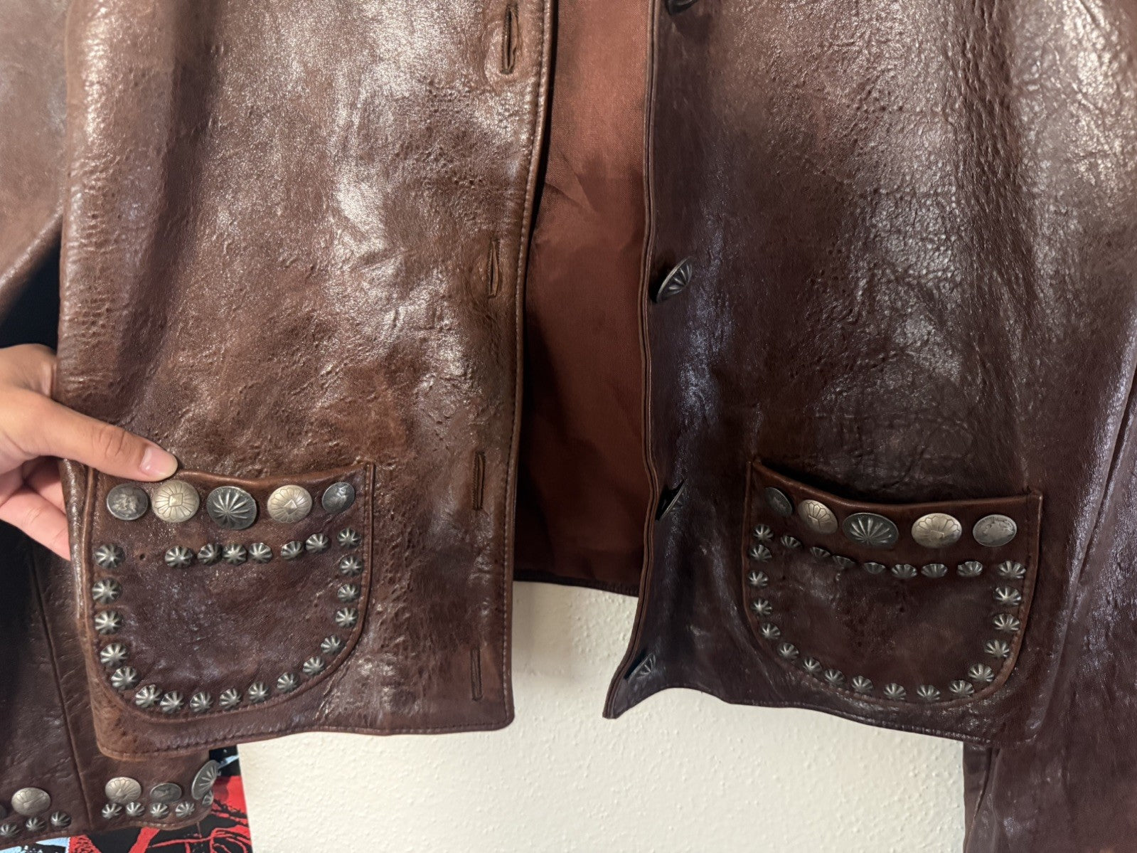 Vintage Double D Ranchwear Studded Leather Jacket Small