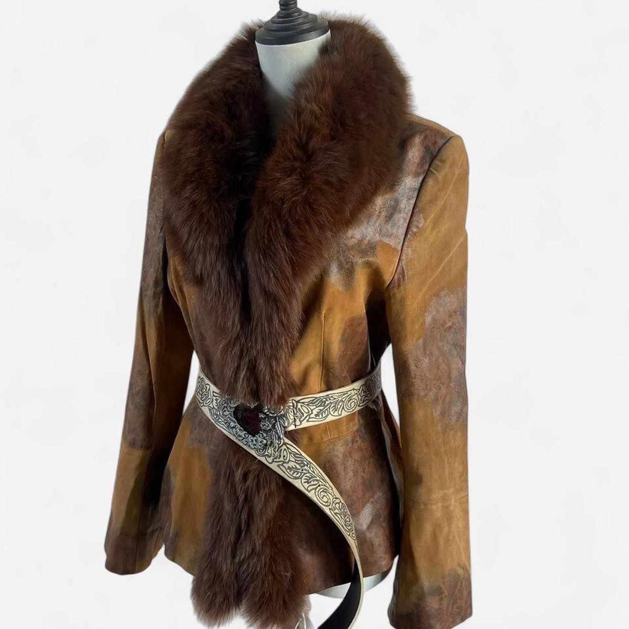 Women's Brown Genuine Fur Jacket