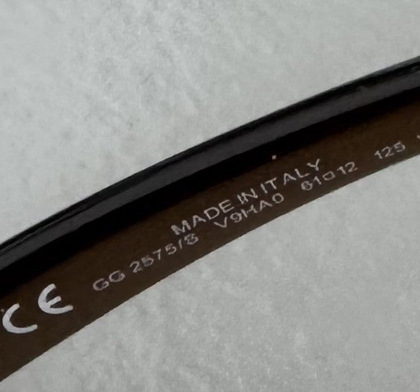 GUCCI Y2K GG2575/S Tortoise Brown Transparent Horsebit Sunglasses