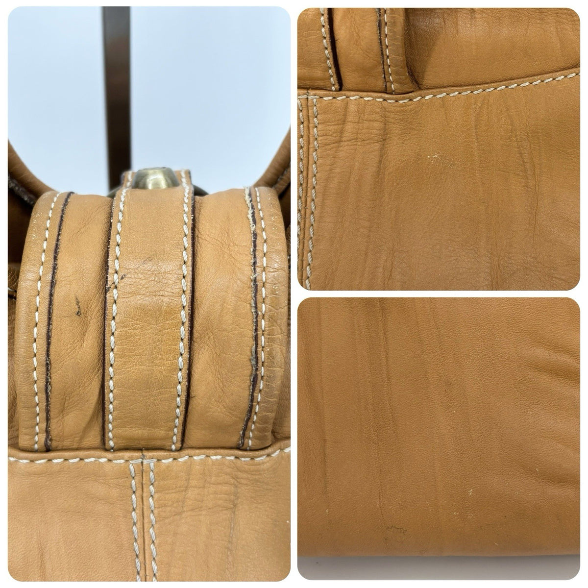 Francesco Biasia Vintage Handbag Tote Y2K Leather authentic From Japan