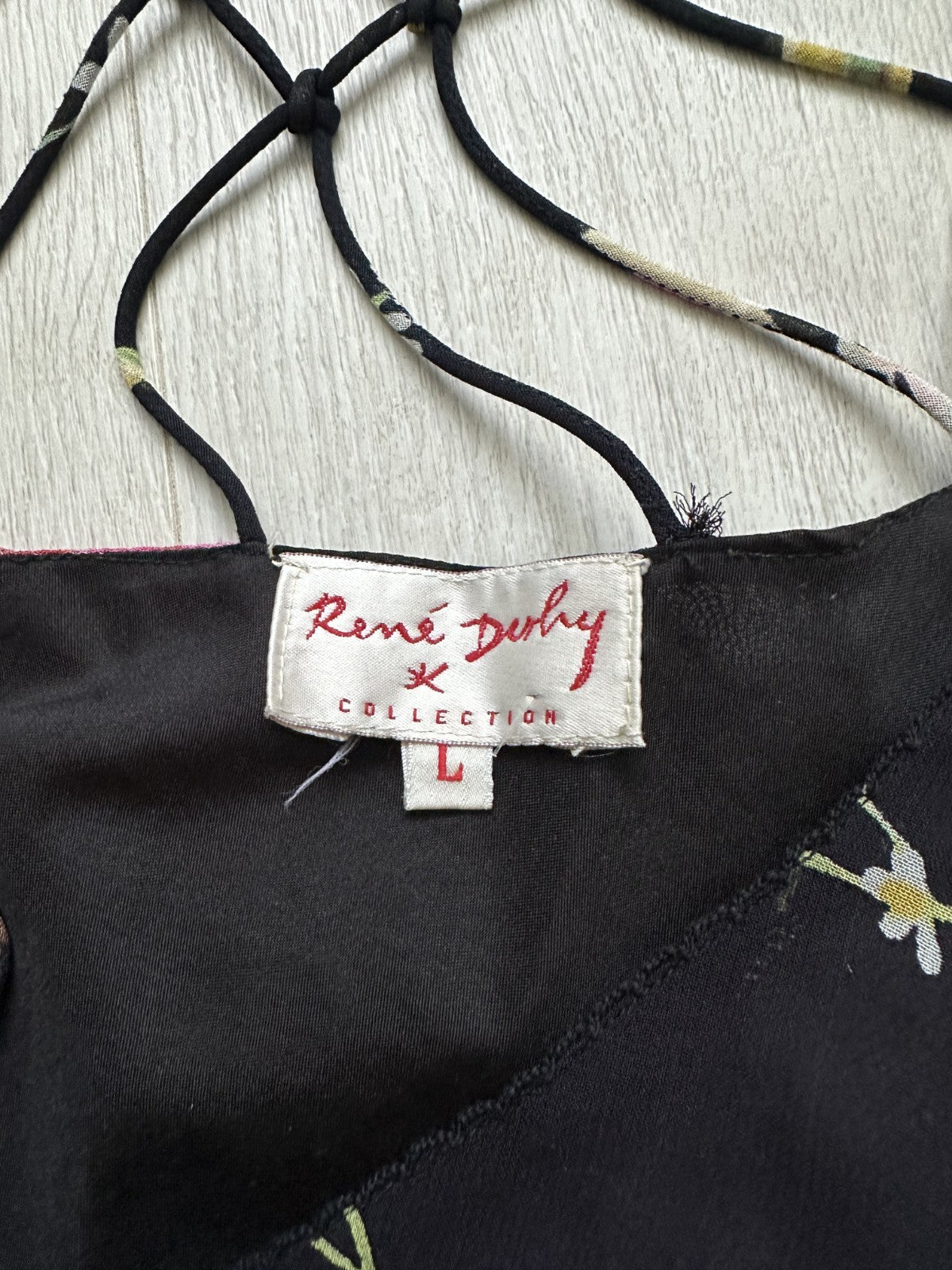 René Derhy Y2K Floral Spider Back Midi Dress