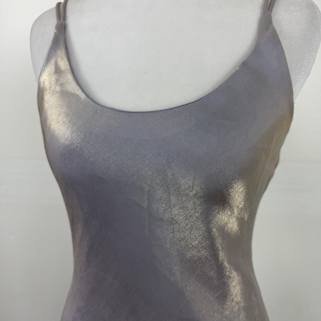 Jump 1990s Purple Metallic Iridescent Formal Gown Size 5-6