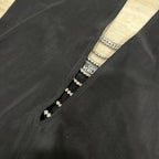 Gianni Versace Couture Y2K Black Halter Evening Gown with Rhinestone Side Slit