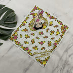 Betty Boop 1990s Floral Bandana White Pink