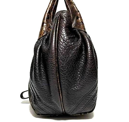 Fendi Zucca Spy Bag Dark Brown Canvas and Leather