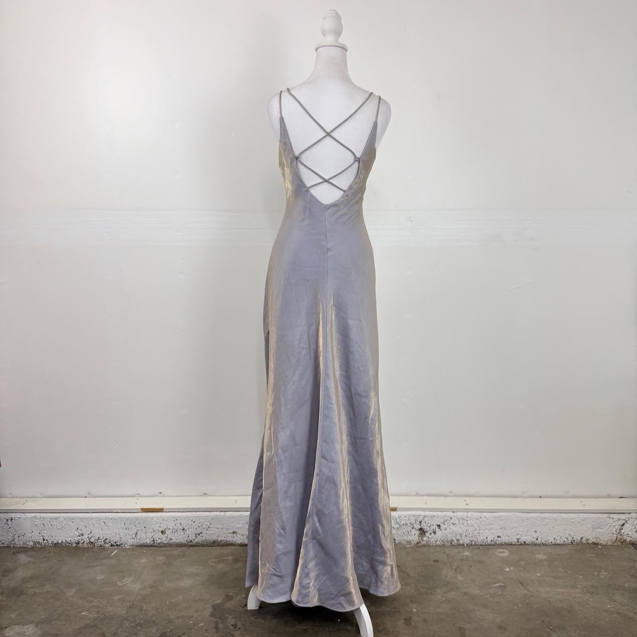 Jump 1990s Purple Metallic Iridescent Formal Gown Size 5-6