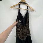 Vintage Niteline Beaded Halter Slip Dress