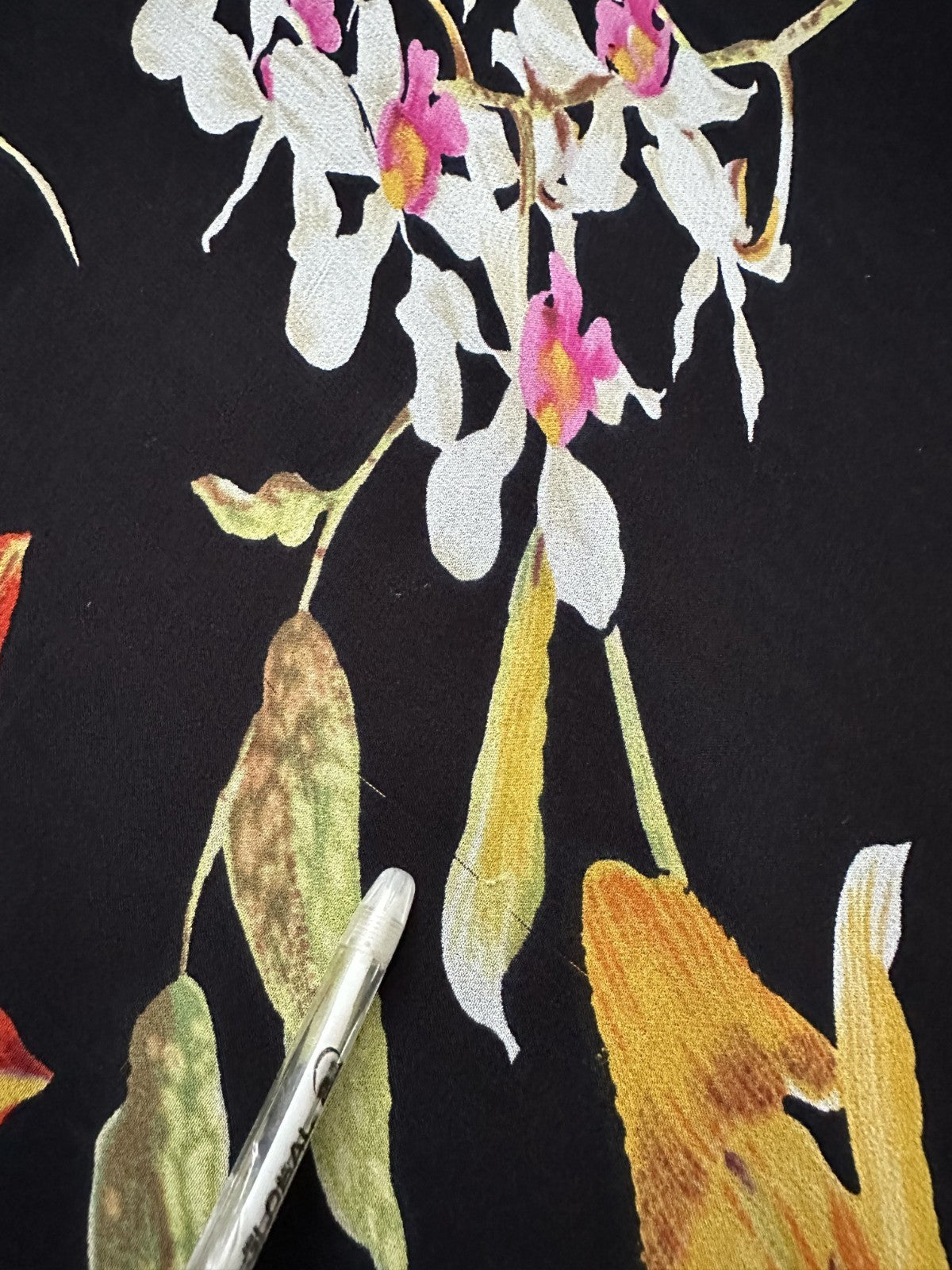 René Derhy Y2K Floral Spider Back Midi Dress