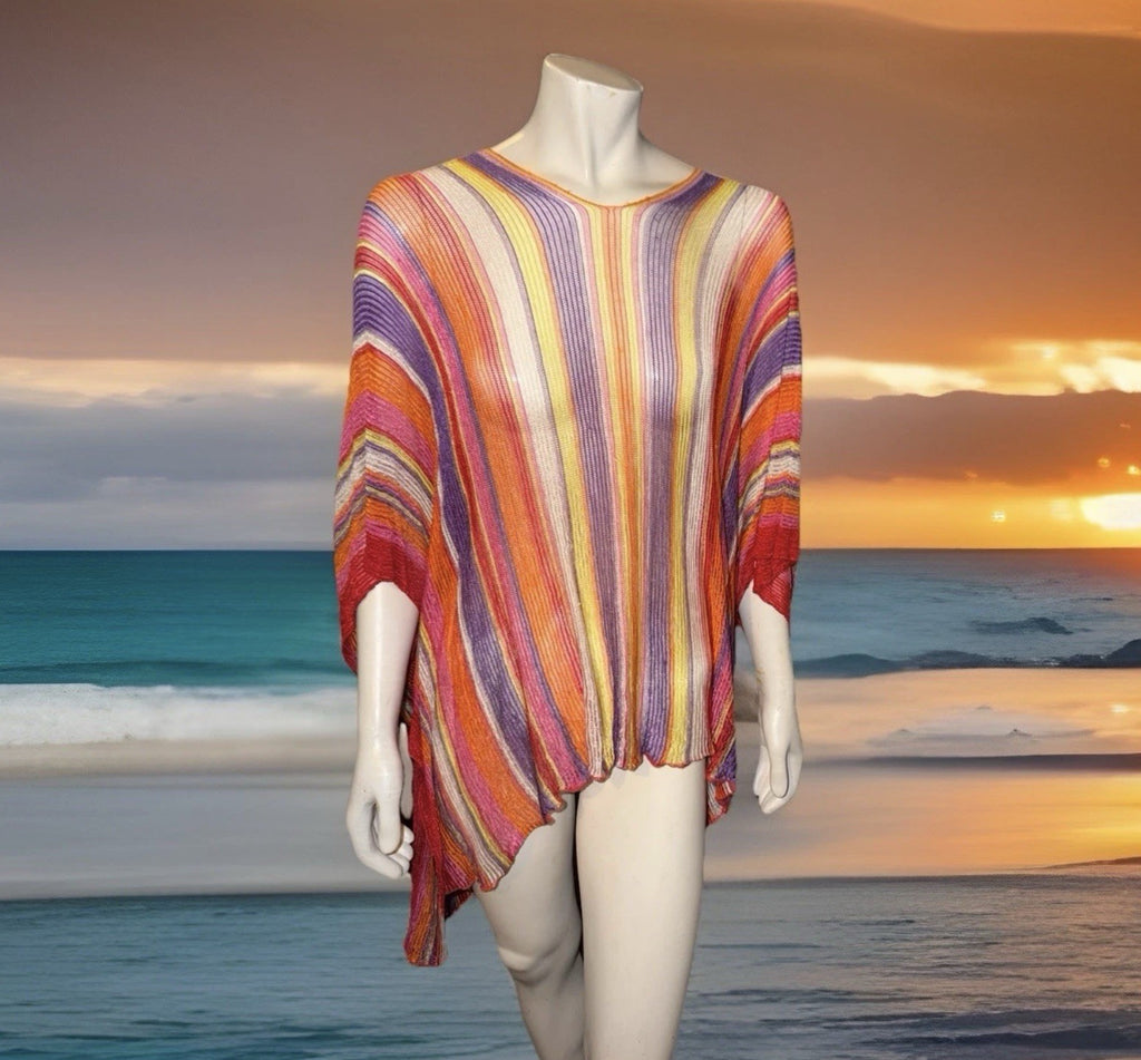 Missoni Vintage Striped Short Caftan Cover Up