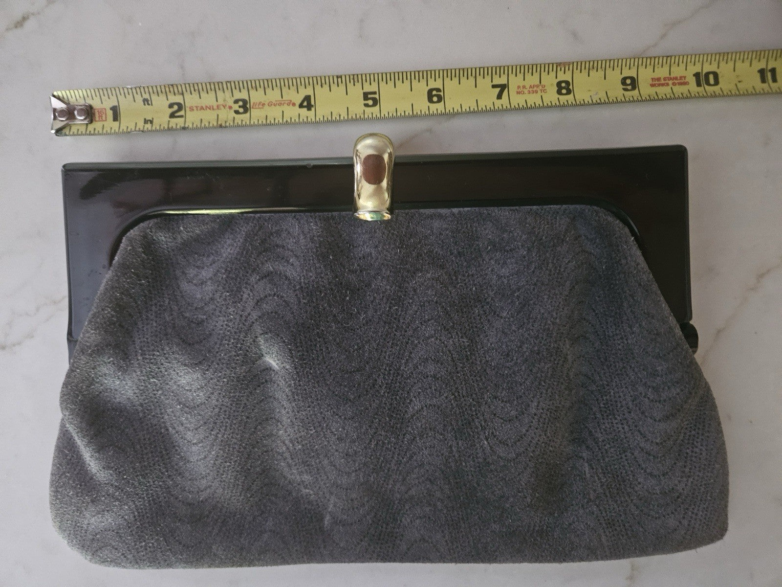Vintage Gray Clutch Purse