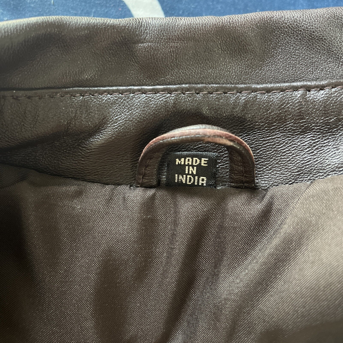 Vintage New Zealand Outback Bomber Jacket Leather Dark Brown Medium