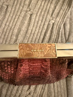 Vintage Prada Python with Lizard Handle and accents handbag