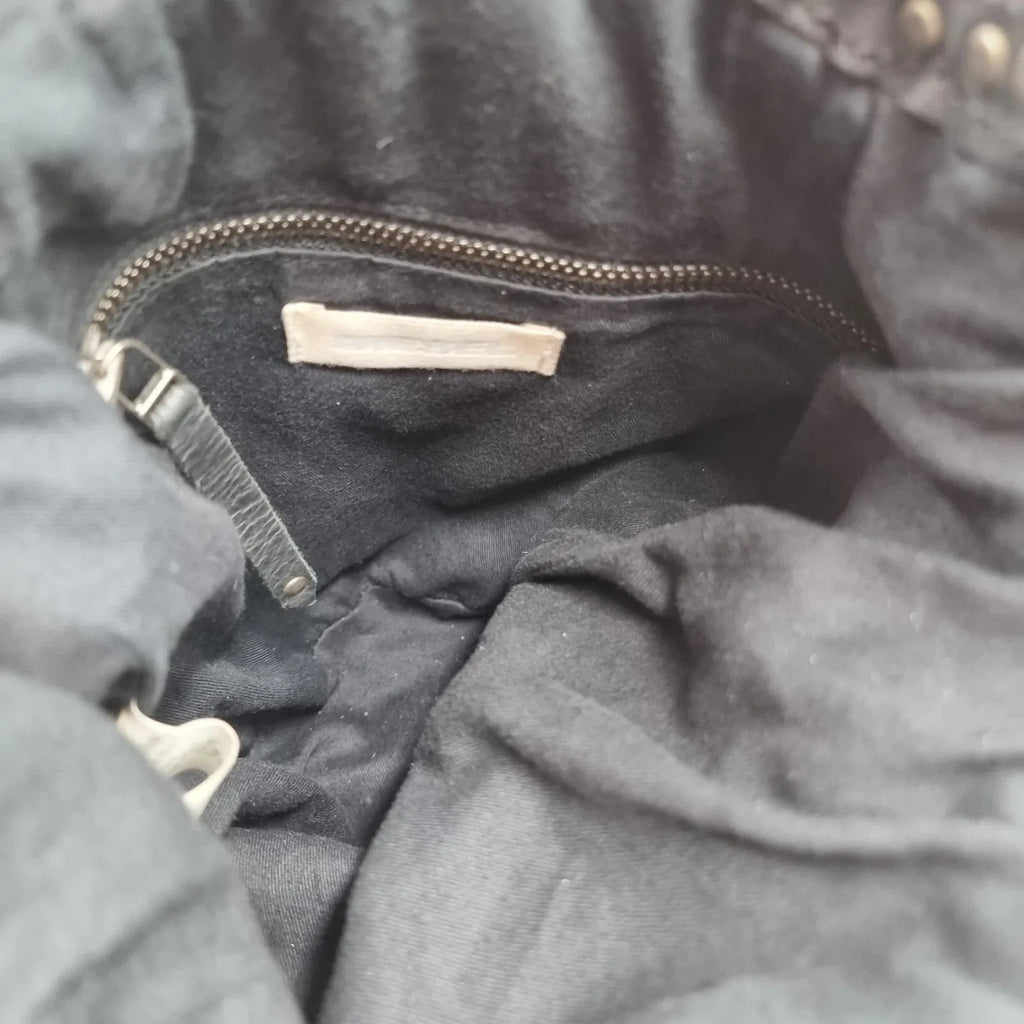 Diesel Vintage Black Leather Shoulder Bag