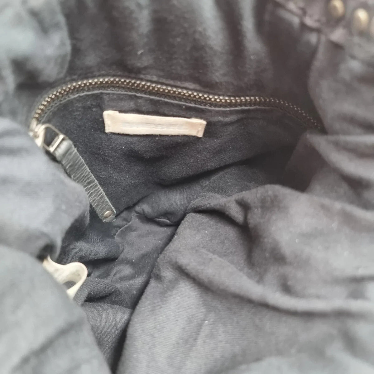 Diesel Vintage Black Leather Shoulder Bag