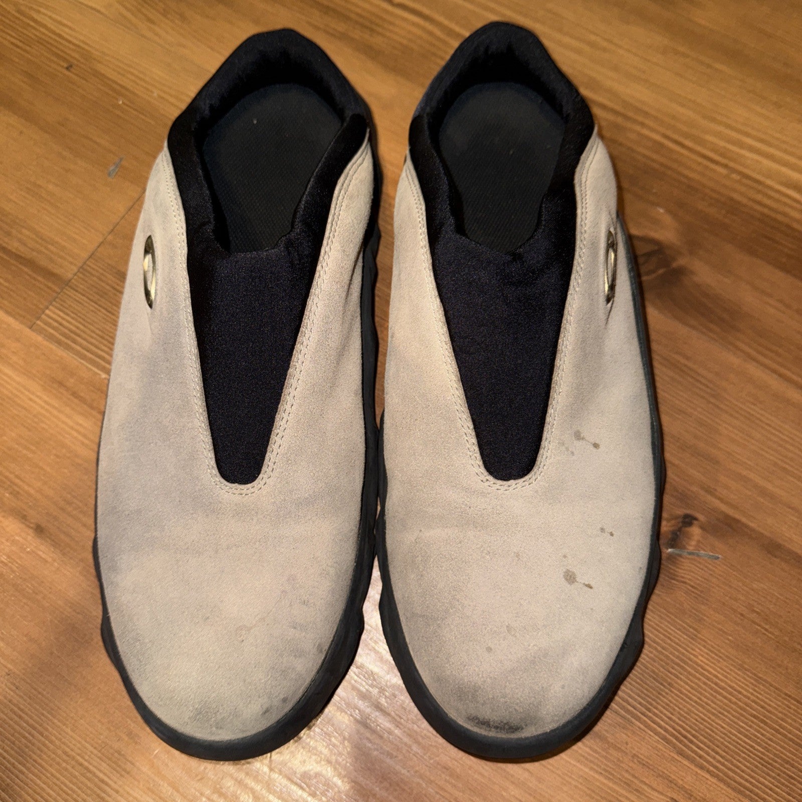 Oakley Flesh Tan Black Suede Slip On Clog Sneakers Gorpcore Shoes Men’s Size 13