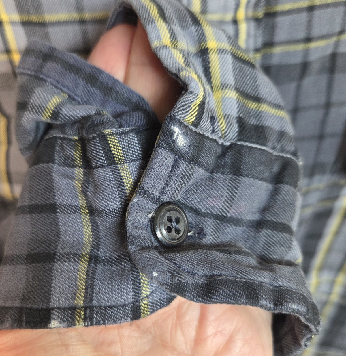 Polo Sport Ralph Lauren Flannel Shirt Blue Plaid 1990s XXL