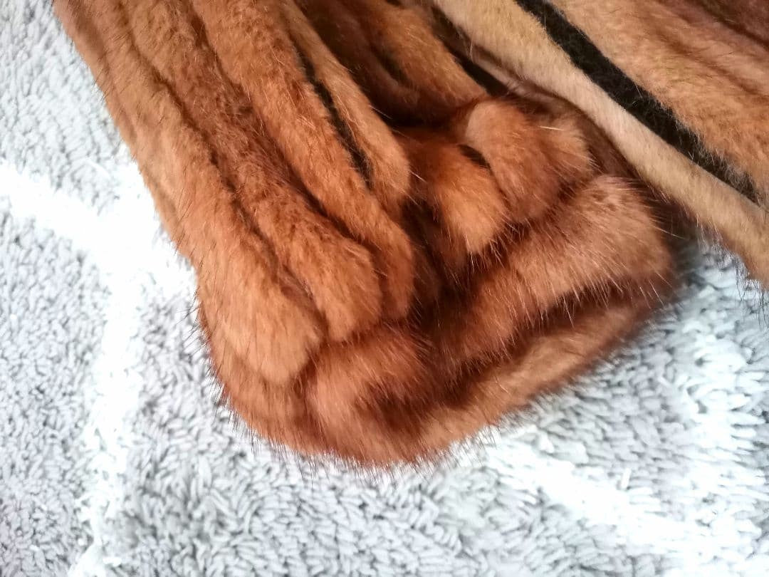 SAGA, Mink, Coat, Brown, L Size, with Vert, Women Authentic From Japan