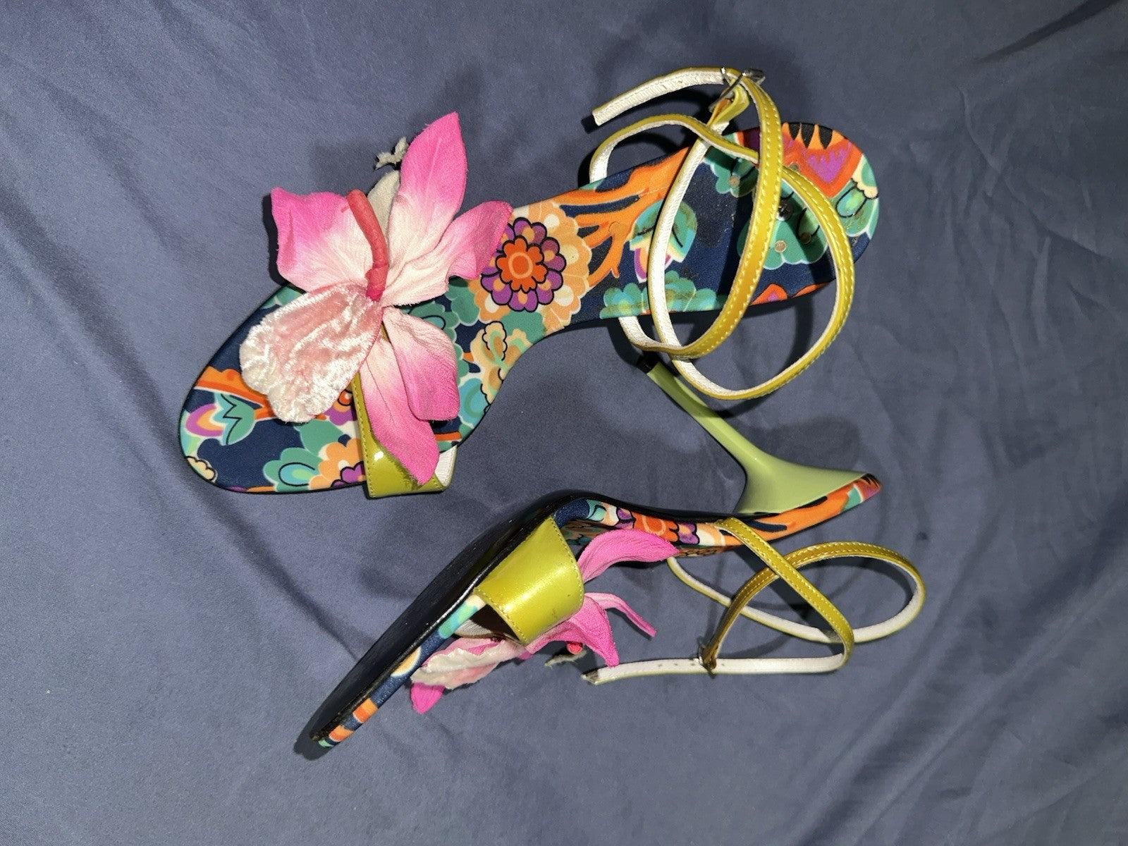 Vintage Floral Casadei Heels