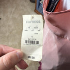 Express 1990s Asymmetrical Ombre Pink Silk Slip Dress Medium