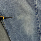 Vintage Levis 505 Jeans Mens 33x34 (32x33.5) Light Wash Straight Denim USA 90s