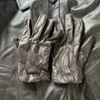 Vintage New Zealand Outback Bomber Jacket Leather Dark Brown Medium