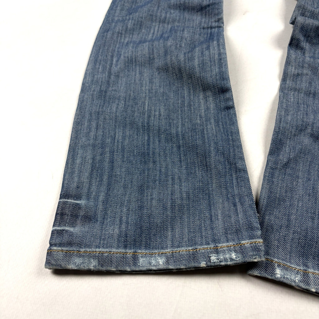 Women's Y2K Light Wash Low Rise Flare Denim Jeans