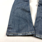 Women's Y2K Light Wash Low Rise Flare Denim Jeans